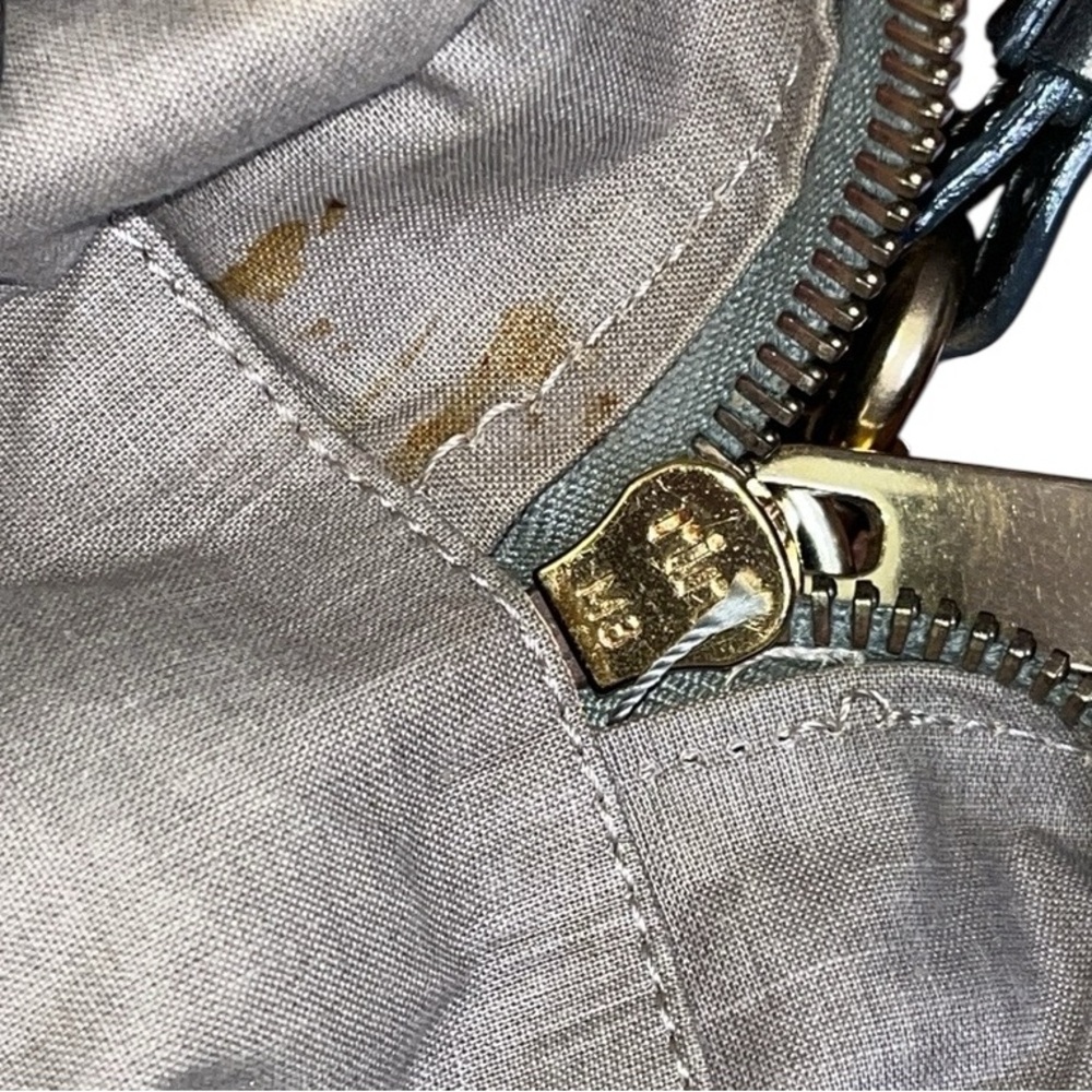 Marc Jacobs Y2K Quilted Venetia Metallic Gunmetal Leather Satchel w/ Chain Strap - Picture 17 of 17
